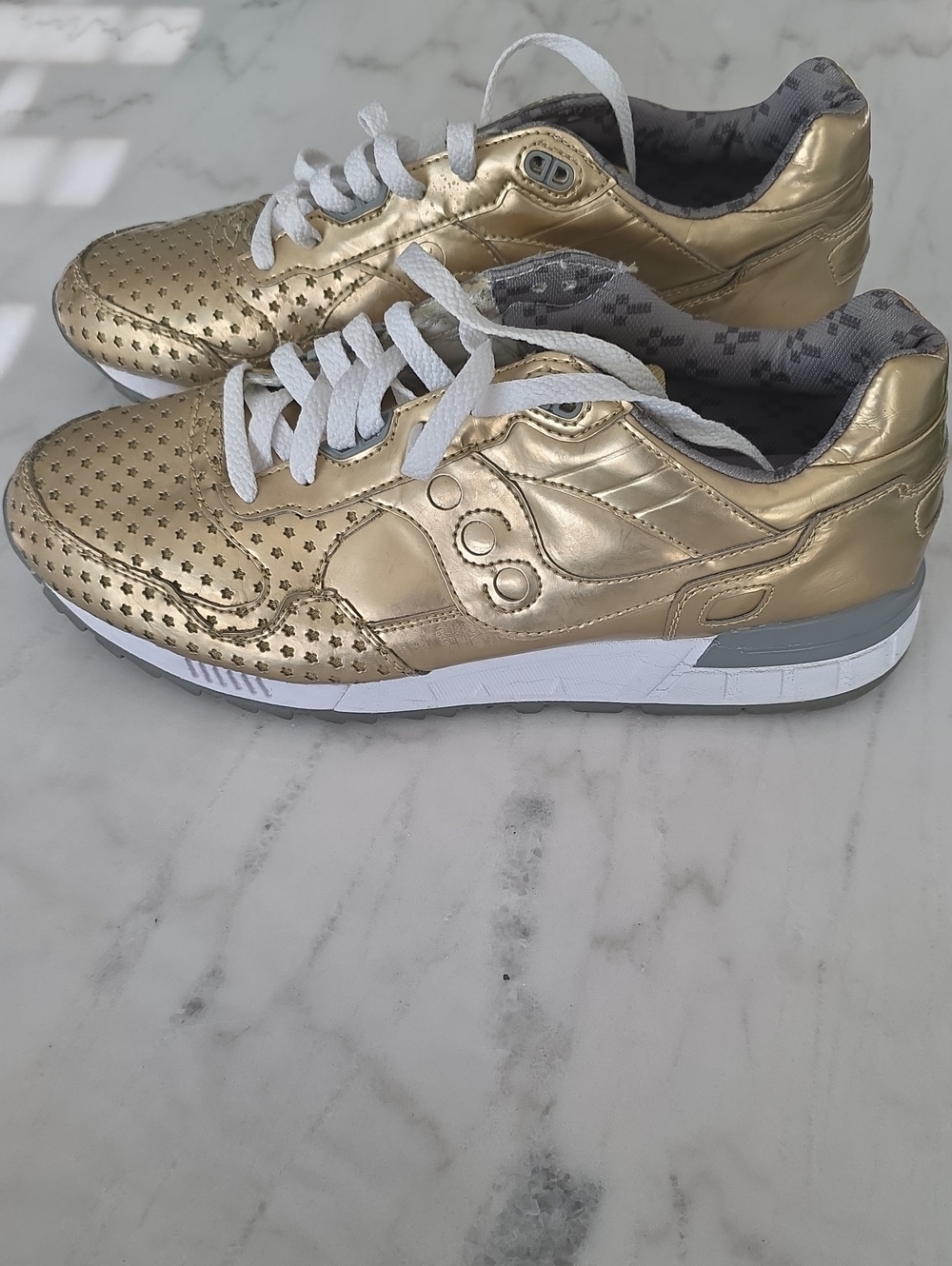 Saucony Play Cloths Men's Metallic Gold Sneakers